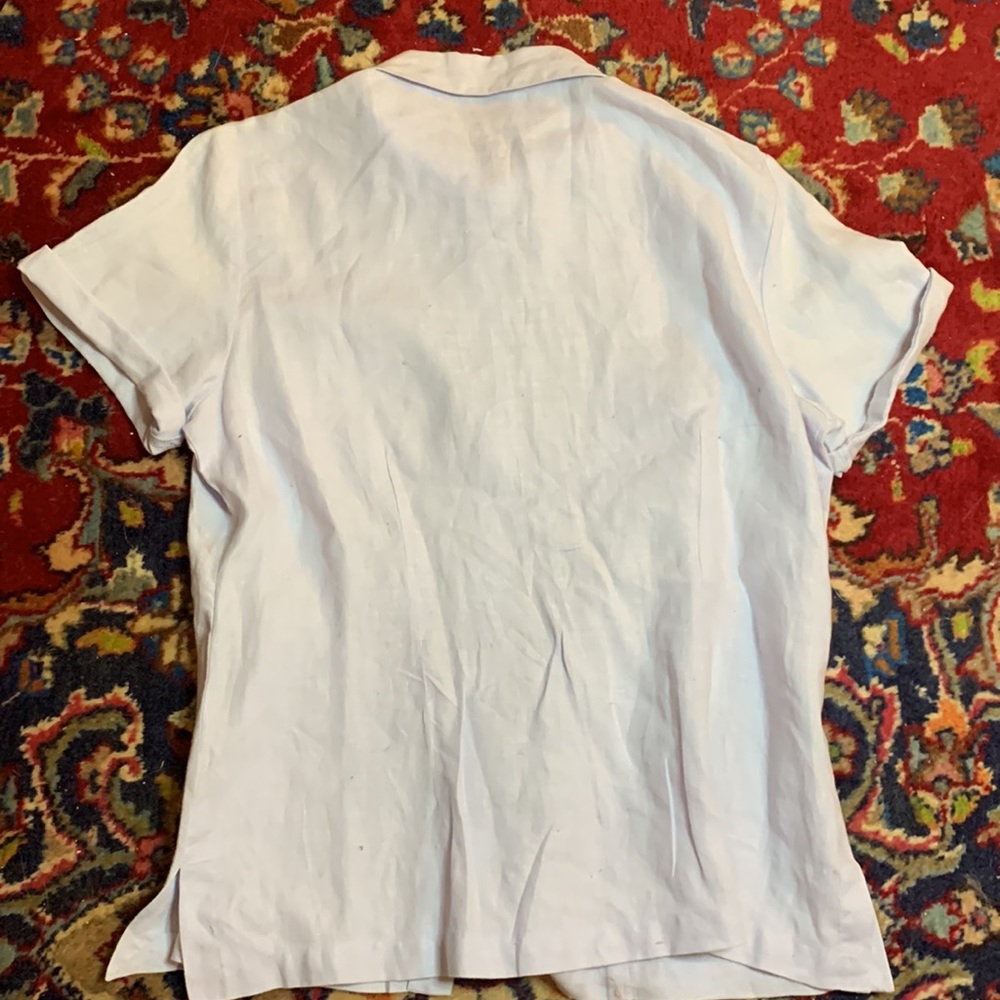 100%Irish Linen RICHARD MALCOM blouse - Picture 4 of 5
